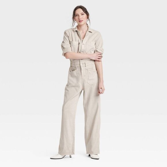 Universal Thread Beige Jumpsuit - Picture 3 of 3